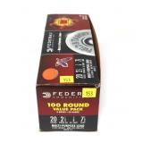 Lot, 100-round box of Federal 20 Ga. 2.75" 7.5