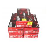 5- Boxes of 9mm Luger 115-grain FMJ cartridges,