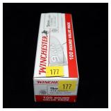 Box of 9mm Luger 115-grain FMJ cartridges,