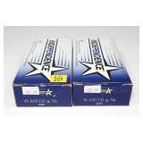 2- Boxes of .45 Auto 230-grain FMJ cartridges,