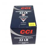 Brick of 500 CCI .22 LR cartridges, 500 rounds