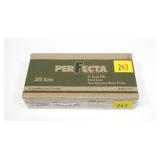 Box of Perfecta .380 Auto 95-grain FMJ cartridges,