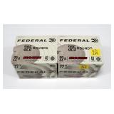 2- Boxes of Federal .22 LR Auto Match cartridges,