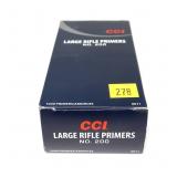 Case of 1,000 CCI large rifle primers No. 200,