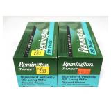 2- Bricks of 500 .22 LR target cartridges, 500 per