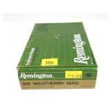 Box of Remington .300 WBY Mag. 178-grain