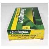 Box of Remington .300 WBY Mag. 180-grain SP