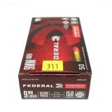 Box of Federal 9mm Luger 150-grain Total Synthetic