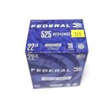 Box of Federal .22 LR hollow point cartridges,