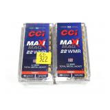 2- Cases of CCI .22 Mag. cartridges, 50 per case