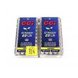 2- Cases of CCI .22 LR Stinger hollow point