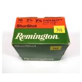 Box of 16 Ga. 2.75" No. 7.5 Shur Shot shells,