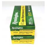 2- Boxes of .222 REM 50-grain PSP cartridges,