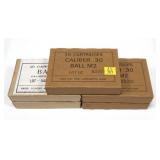 5- Boxes of .30 Cal. Ball N2 (.30-06) cartridges,