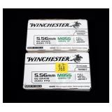 2- Boxes of 5.56mm 62-grain FMJ M855 Green Tip