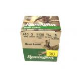 Box of .410 Ga. 3" No. 5 game loads, 20 rounds