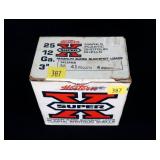 Box of 12 Ga. 3" No. 4 buckshot, 25 rounds