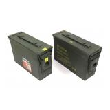 2- Metal ammunition cans
