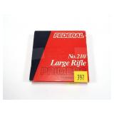 Lot, 100 Federal No. 210 large rifle primers,