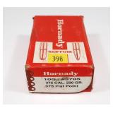 Box of Hornady .375 Cal. 220-grain flat point