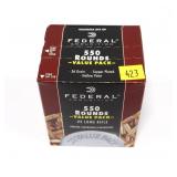 Box of 550 .22 LR hollow point cartridges, 550 Rds