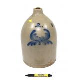 J. Fisher Lyons N.Y. 2 Gal. decorated jug, small