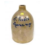 "S. Reals Lyons N.Y" 1 Gal. decorated jug