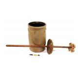 5 Gal. decorated stoneware churn
