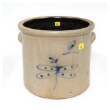 J. Fisher Lyons N.Y. 2 Gal. decorated crock