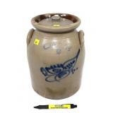 New York Stoneware Co. 2 Gal. decorated crock