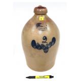J. Fisher & Co. Lyons NY 2 Gal. decorated jug