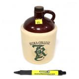 Keuka College Stonewear Jug