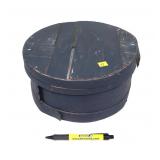 Primitive wooden Cheese box, 11" Diameter, 5" H