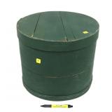 Primitive wooden Cheese box, 16" Diameter, 13" H