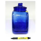 Mr. Peanut Blue Glass Peanut Jar