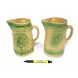 Pair of Stonewear Pitchers