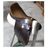 Aqha Blue Ribbon Leather English Saddle,