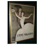 55" x 42" Vintage Poster  "Emmy Magliani"