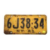 Pair of 1941  New York license plates