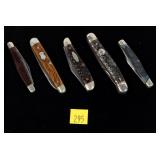 Lot: 5 Vintage Folding pocket knives