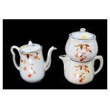 Lot: Hall Autumn Leaf Coffee pots,