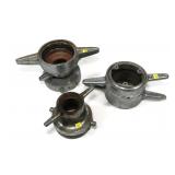 Lot: 3 Vintage Fire Hose Couplers