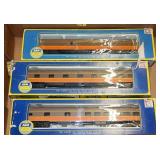 Lot: 3 AHM HO Passenger cars, in boxes