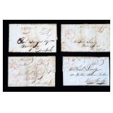 Collection of 21 Stampless Covers (letters) from