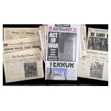 Large Collection of Kennedy U.S. Newspapers