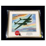 Vintage Coca-Cola 1943 WWII Print,
