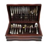 Silver plated flat wear set, service for 12,
