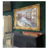 49" x 72" W. O/C signed Petrini,