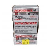 3- Boxes of .22 Mag hollow point cartridges, 50