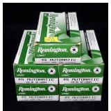 5- Boxes of Remington .45 Auto 230-grain MC